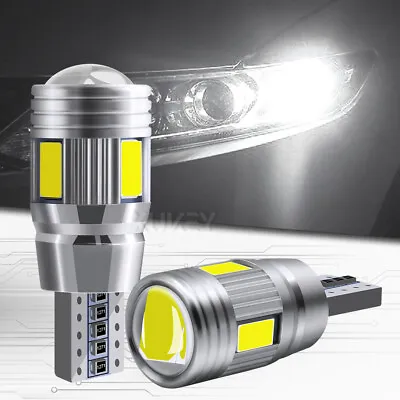 White Bulbs Canbus LED T10 SMD Car Side Wedge Parker Light Globe 168 194 W5W 2x • $8.49
