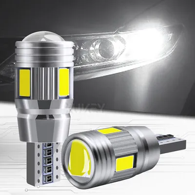 White Bulbs Canbus LED T10 SMD Car Side Wedge Parker Light Globe 168 194W5W 2x • $6.99