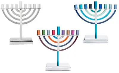 Yair Emanuel Hanukkah Menorah With 9 Branches Jewish Candlestick Menora Chanukah • £37.30