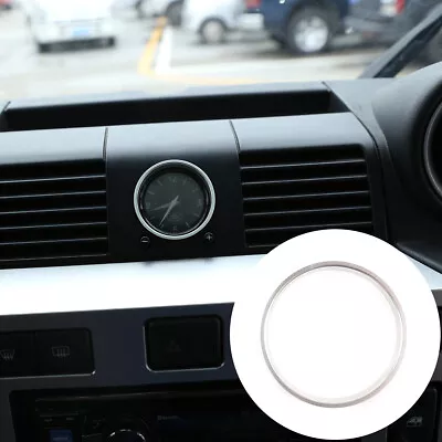 For Land Rover Defender 2008-18 Central Control Clock Trim Ring Aluminum Silver • $35.99
