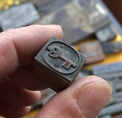 £12 • Buy Letterpress Printing Block Royal Key