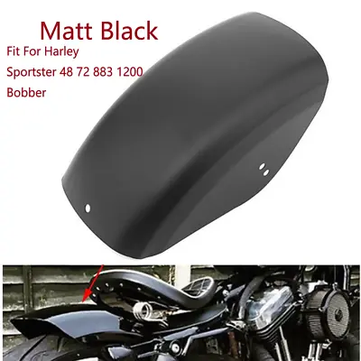 Rear Black Mudguard Fender For Harley Sportster 883 Cafe Racer Bobber Chopper • $75.99