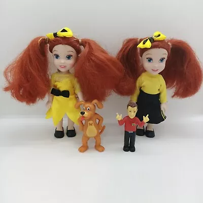 Wiggles Toy Bundle Lot 2X Emma Dolls Plus Wags The Dog Simon Figurine Red Yellow • $17.47