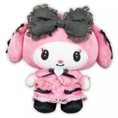 Sanrio My Melody Midnight Melokuro DX Doll Plush Mayonakano Melo Kuro 6.2in Cute • $45