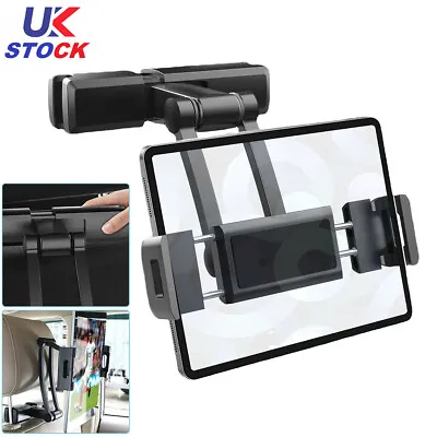 Tablet Headrest Holder Mount For Car Seat Fit For IPads And Phones 4.7-12.3  UK • £11.95