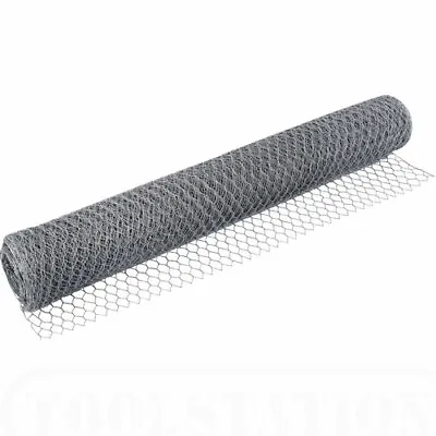 50m Roll Of 1.2m Tall 31mm Heavily Galvanised Rabbit Chicken Wire Netting Mesh • £94.99