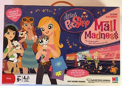 Mall Madness Littlest Pet Shop Electronic Board Game Complete 2008 Hasbro • $24.99