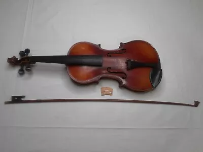 Antique Stainer Violin 4/4 W/Bow No Label W/OLD Dilapitated Case For Repair • $50