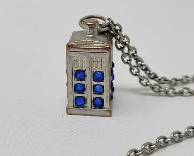 Doctor Who Dr. Who Tardis Police Box Pendant & Necklace BBC • £2.90