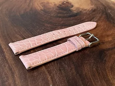 Hadley Roma 18mm Pink Genuine Alligator Quick Release Watch Band Made In USA • $80
