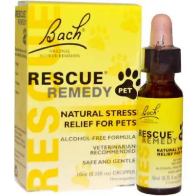 £14.49 • Buy Bach Rescue Remedy Pet Dropper 10mL, Calming For Dogs, Cats, & Other Pets,