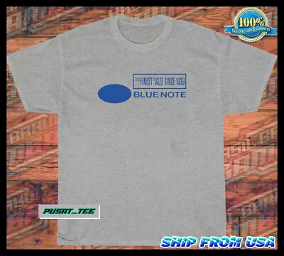 New BLUE NOTE RECORDS LABEL Logo American Funny Men's T-Shirt Size S-5XL • $20