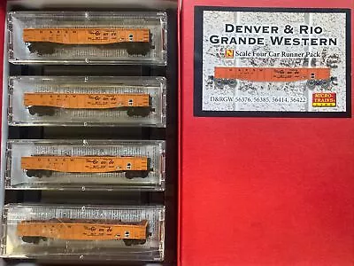 N Scale MTL DRGW RIO GRANDE RUNNER PACK  SET 50' GONDOLA W/scrap Load New • $89.95