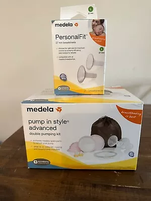 Medela Advanced Pump In Style Double Breast Pumping Kit + PersonalFit • $19.99