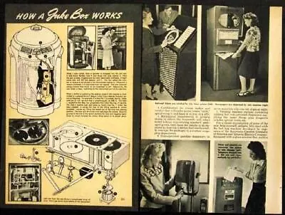 Seeburg Jukebox 146 *Trashcan* 1946 Vintage Vending Machines Pictorial • $17.89