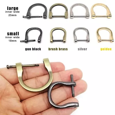 Metal Detachable Openable Handbag Leather Bag Purse Strap Belt Web D Ring Buckle • $2.59