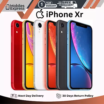 NEW Apple IPhone XR 64GB - IOS Unlocked Smartphone - BLACK & RED - Pristine A++ • £169.49