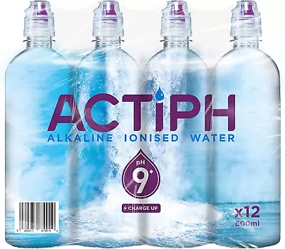£17.14 • Buy Alkaline Ionised Spring Water PH9+ 12x 600ml Purified With Electrolytes Clean