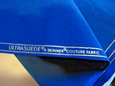 Genuine Ultrasuede® 48  Wide Fabric By The Yard  Royal Blue • $45