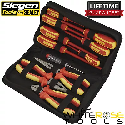 Sealey Electrical VDE Tool Set 11pc Pliers Screwdrivers Side Cutters Siegen • £59.99