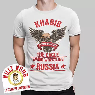 Khabib Nurmagomedov T-Shirt THE EAGLE Tee MMA UFC Russia Wrestling Sambo • £6.99