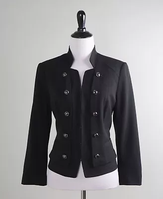 WHITE HOUSE BLACK MARKET $140 Structured Military Blazer Jacket Top Size 6 • $59.99