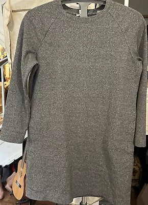 J Jill Sweater Dress Long Sleeve Small Gray Pockets • $20