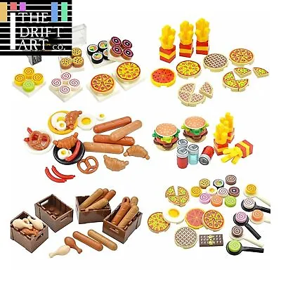 City Food Hamburger Fries Cake Chocolate Pizza  For Lego Building Blocks Set DIY • $8.15