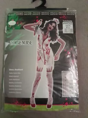 Christys Zombie Nurse Halloween Costume - White Size 16/18 #9902689 • £15