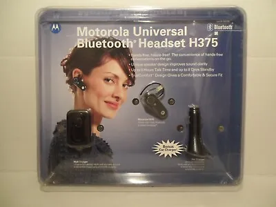 Motorola Universal Bluetooth Headset H375 New In Sealed Big Box Package • $44.99