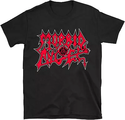 Men's Morbid Angel T Shirt Classic Logo Graphic Printing Shirts Top Black • $16.90