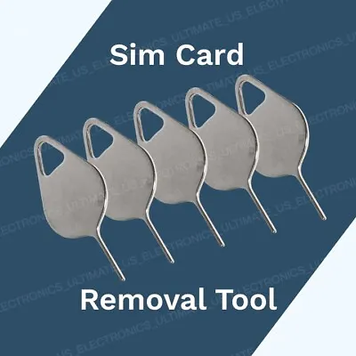 5 X Sim Tray Card Eject Tool Pin Open Key Removal Tool For S9 S10 Note IPhone 11 • $4.95