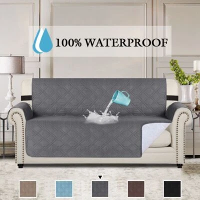 Pet Sofa Cover Slipcover Quilted Couch Covers 1 2 3 4 Seater Lounge Protector • $23.99