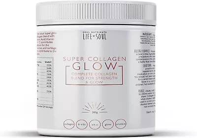 Super Glow Collagen Blend- Marine Collagen Powder- Hydrolysed Marine Collagen • £32.99