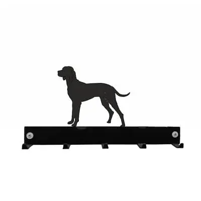 Hungarian Vizsla - Wall Mounted Coat Hooks / Lead Hook Rack Black Metal • £22.95