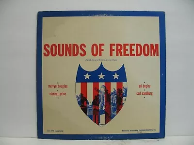 Sounds Of Freedom 33 Rpm Read By Melvyn Douglas Vincent Price Caedmon Cp102 Vg++ • $10