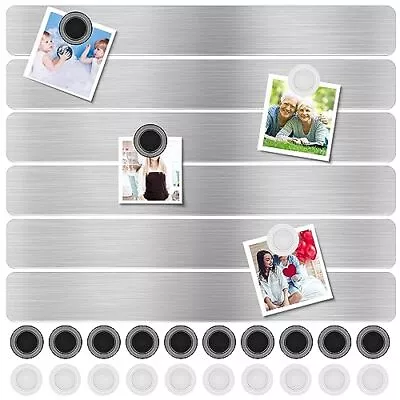 Magnet Bulletin Board 6 Pcs Metal Magnet Boards Frameless Magnetic Stainless • $18.99