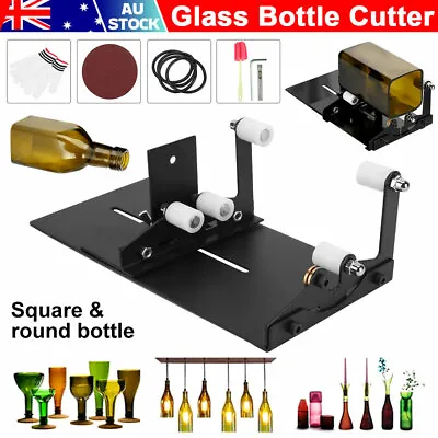 DIY Glass Bottle Cutter Kit Adjustable Sizes Round Glassbottle Cutting Tools Set • $19.69