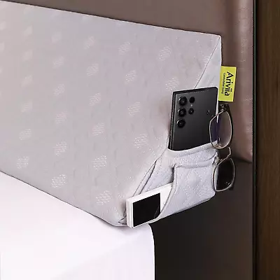 Bed Wedge Pillow For Headboard King Size (76 X10 X6 ) Bed Gap Filler (0-6 ) Tr • $46.88