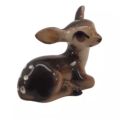 Vintage Hagen Renaker Miniature Deer Fawn Figurine Animal 1  CUTE! • $14.99