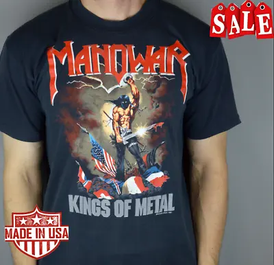 Vintage Manowar Kings Of Metal 1989 Shirt Double Sides S-5Xl AA9201 • $18.95