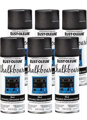 301438-6PK Specialty Chalkboard Spray Paint 11 Oz Black 6 Pack • $40