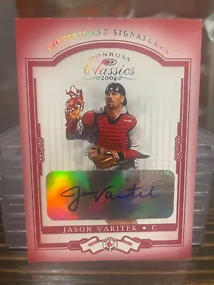 2004 Donruss Classic Significant Signatures Jason Varitek AUTO #'d 16/50 • $50