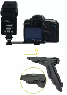 6 In Flash Bracket + Hand Grip Tripod Ghost Hunting Paranormal Equipment • $14.95