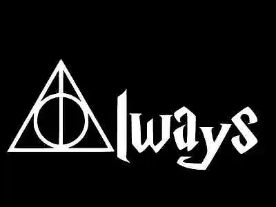$4.75 • Buy HARRY POTTER ALWAYS Deathly Hallows Vinyl Decal Car Wall Sticker CHOOSE SIZE