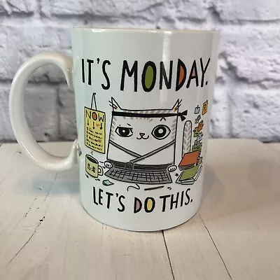 Enesco Cats At Work It's Monday Let's Do This Coffee Mug Kathy Weller • $16.99