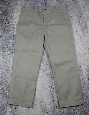 Carhartt Twill Work Pants Men's 38x30 Khaki Relaxed Fit Cotton Blend Classic • $31.99
