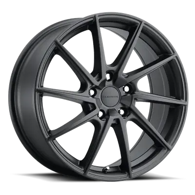 4 New 18X8 40 5-114.3 Liquid Metal Shadow Satin Black Wheels/Rims 18 Inch 59141 • $716