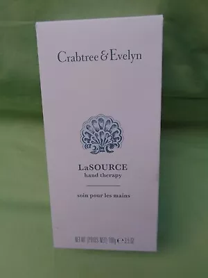 Crabtree And Evelyn La Source Hand Therapy Cream 100g New Sealed Tube In Box • £19.99