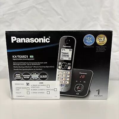 NEW Panasonic Cordless 6821Digital Home Phone KX-TG6821ALB (FREE SHIPPING) • $75